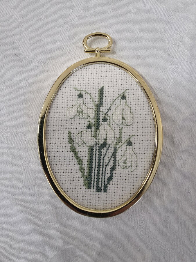Kate - snowdrop embroidery